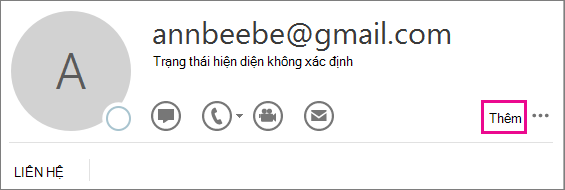 Chọn Thêm.