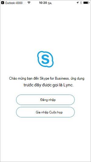 Gõ nhẹ vào nút Gia nhập Cuộc họp
