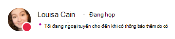 Thông báo hiện diện cho Louisa