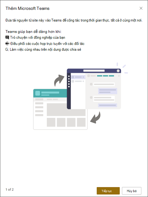 Thêm Microsoft Teams