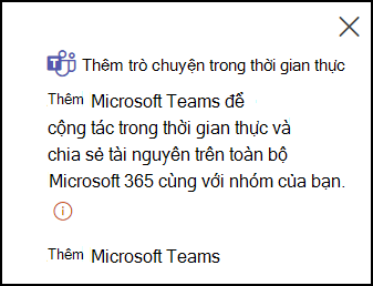 Thêm trò chuyện trong thời gian thực