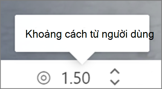 Khoảng cách từ giao diện người dùng