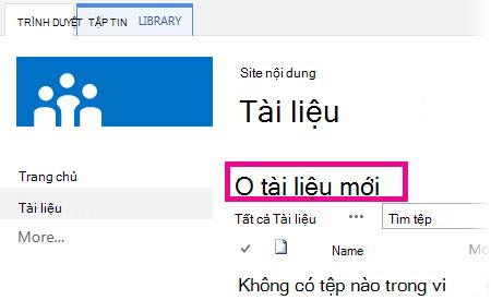 Hãy bấm Thêm để Kéo tệp vào Thư viện