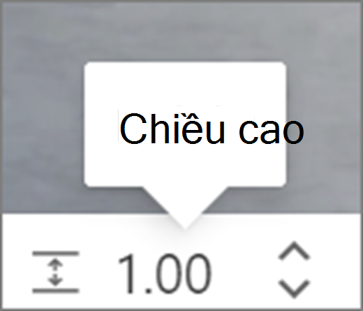 Giao diện người dùng Chiều cao