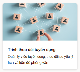 ảnh chụp màn hình Trình theo dõi tuyển dụng mẫu danh sách