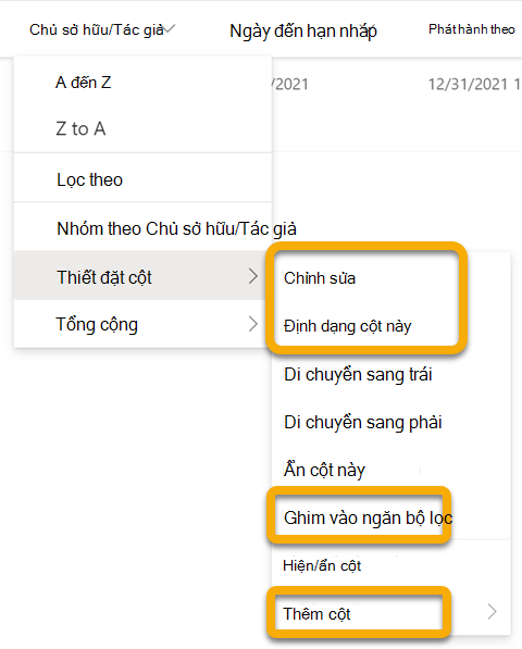 Khi bạn làm việc ngoại tuyến, các tùy chọn không sẵn dùng sẽ bị mờ đi. Các tùy chọn đó sẽ được khôi phục khi bạn kết nối internet.