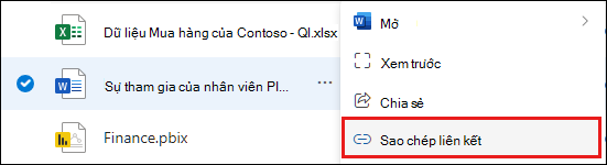 Ảnh chụp màn hình của thư mục Chia sẻ với Mọi người