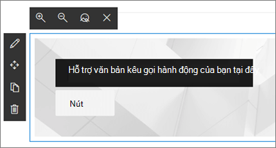 Phần web Gọi Hành động dành cho các site SharePoint, với thông tin chung được bao gồm
