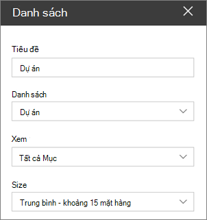 Liệt kê thiết đặt phần web