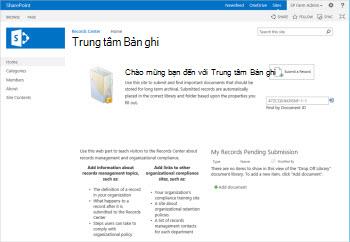 Mẫu Trung tâm Bản ghi