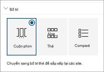 Thiết đặt bố trí phần web site