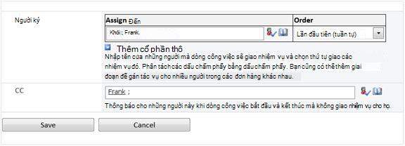 Trang thứ hai của biểu mẫu liên kết