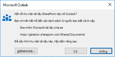 Kết nối với Thư viện Tài liệu SharePoint