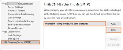 Xác thực hiện đại trong Outlook Mozilla, bước 2 C