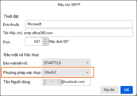 Modern auth mozilla step 2 SMTP Server