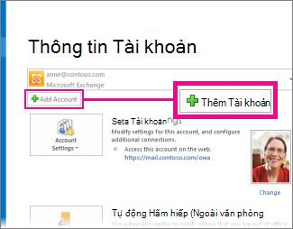 Lệnh Thêm Tài khoản ở chế đô Xem Hậu trường