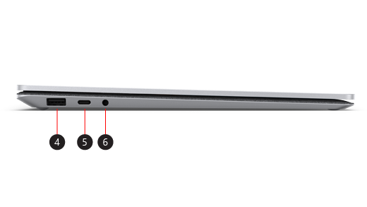 Mặt bên của Surface Laptop 3