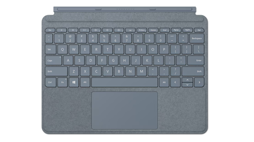 Surface Go Type Cover có màu xanh băng.