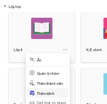Thêm kênh