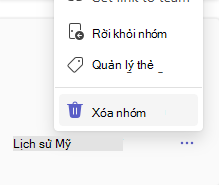 Xóa nhóm