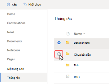 Ảnh chụp màn hình hiển thị con trỏ đang bấm để chọn một tệp cụ thể.