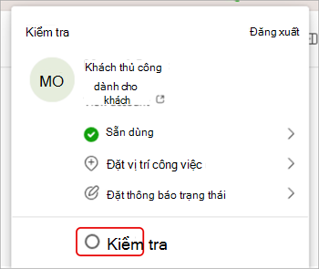 Ảnh chụp màn hình hiển thị cách chuyển đổi tổ chức trong Microsoft Teams.