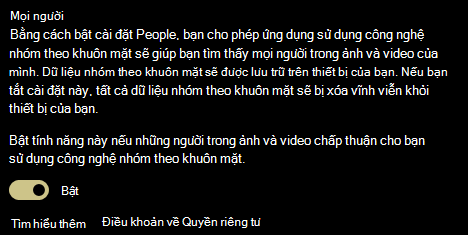 Hiển thị nút bật tắt bật và tắt cho cài People đặt này.
