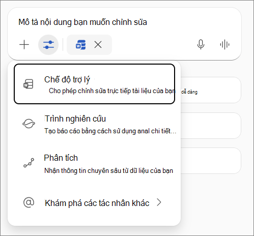 Chế độ trợ lý ảo trong Word.