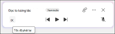 Chọn tốc độ đọc.