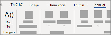 Chọn Đọc To từ tab Xem lại.
