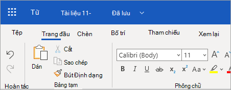 Giao diện Original Ribbon.