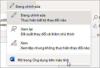 Mở trong Ứng dụng trên máy tính
