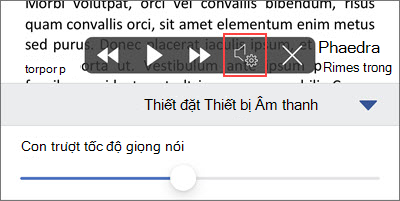 Tăng hoặc giảm tốc độ đọc
