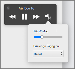Thay đổi tốc độ đọc