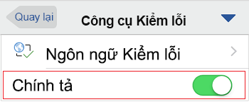 Điều khiển chính tả