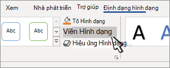 Nút Viền ngoài Hình dạng