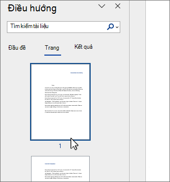 Word tab Chọn trang