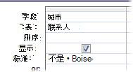 若要排除某个字词或短语，请使用 Not 条件后跟要排除的字词或短语。