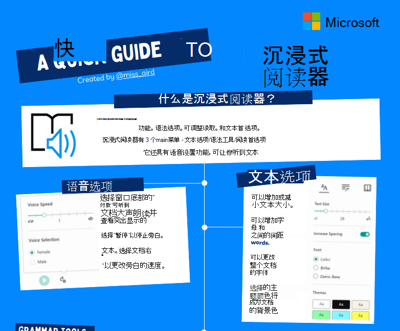 沉浸式阅读器的屏幕截图。