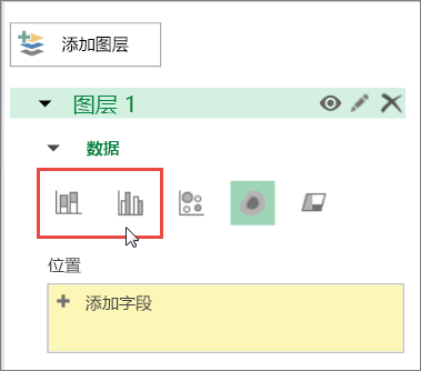选择“堆积”或“簇状”