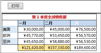 带边框打印。