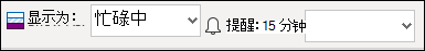 更改会议时间的显示方式