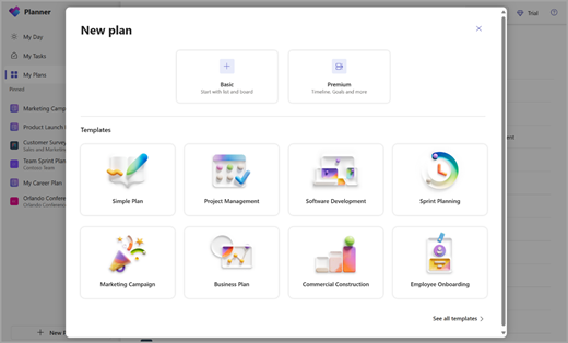 使用 planner 屏幕截图管理团队计划 one.png