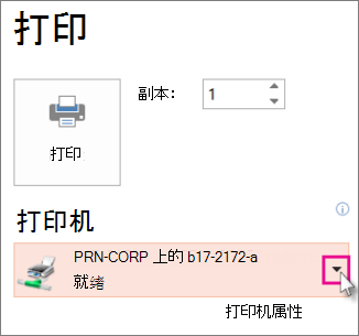 选取打印机