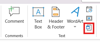 PowerPoint 中对象的屏幕截图。