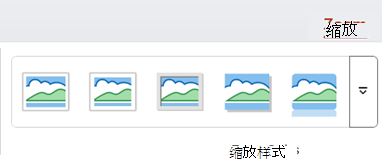PowerPoint 功能区上的“缩放”选项卡。