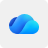背景为灰色的 OneDrive 产品徽标