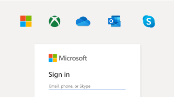 使用 Microsoft 帐户 登录的图像