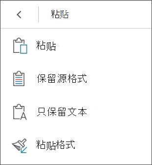 粘贴格式