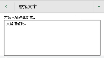 Excel for Android 中的“替换文字”对话框。